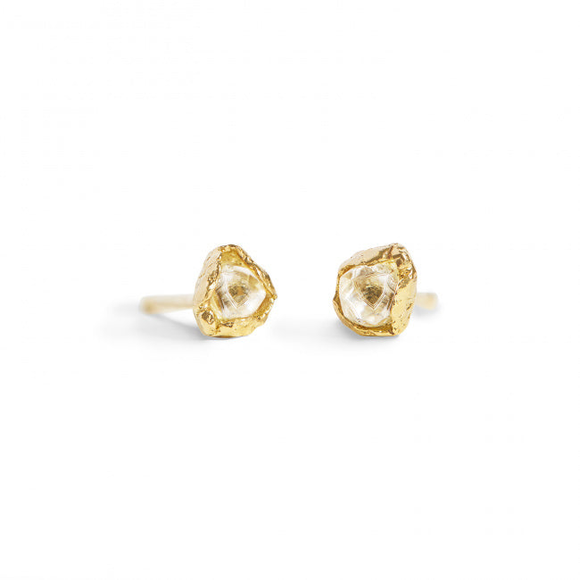 Ocean Diamond Stud Earrings