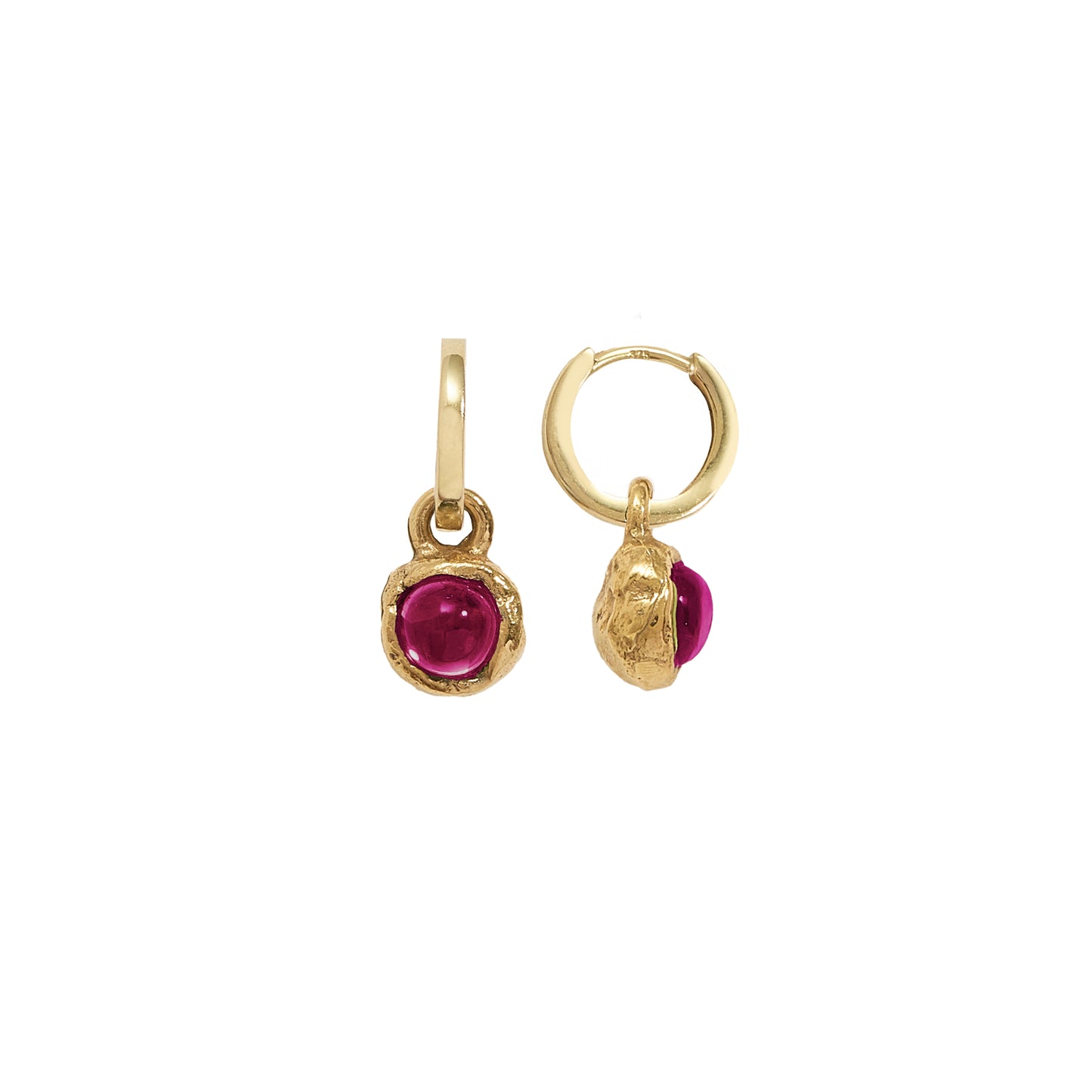 Callia Gemstone Drop Hoops