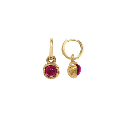 Callia Gemstone Drop Hoops