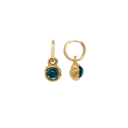 Callia Gemstone Drop Hoops