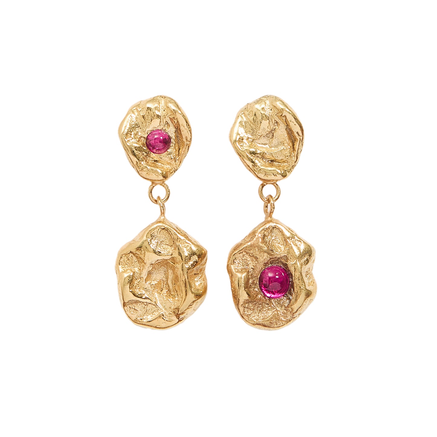 Terra Ruby Drop Stud earrings