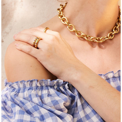 Thalassa Gemstone Band Ring