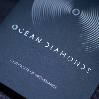 Ocean Diamond Stud Earrings