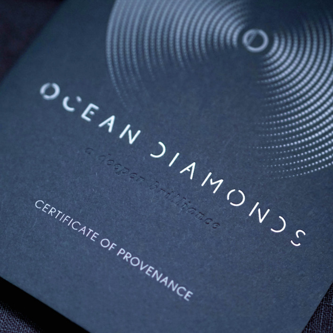 Ocean Diamond Hoop Earrings